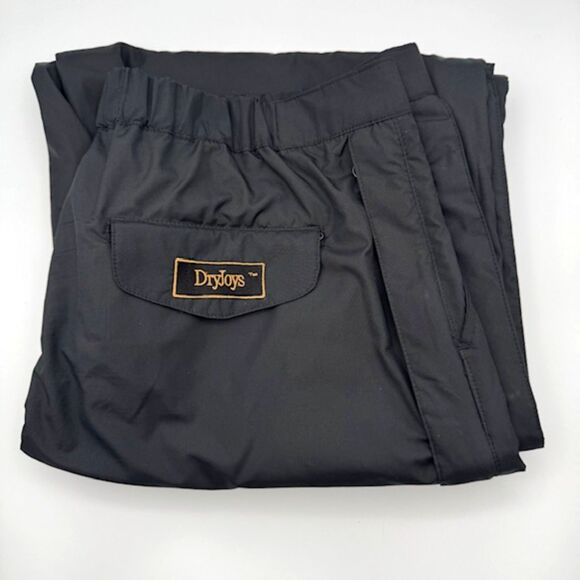 FootJoy FJ DryJoys Men’s Black Waterproof SZ L Golf/Rain Pants 32"L EUC Pockets - Picture 12 of 14